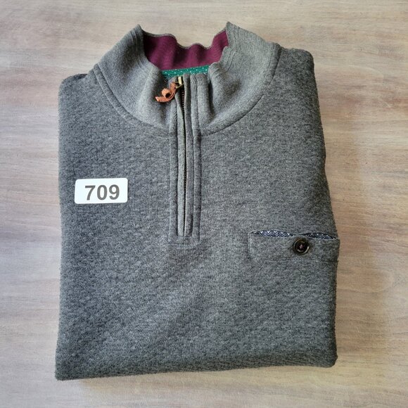 Ted Baker London Grahy Long Sleeve 1/4 Zip Men's Size Large 6  Pullover Sweater - Picture 10 of 10